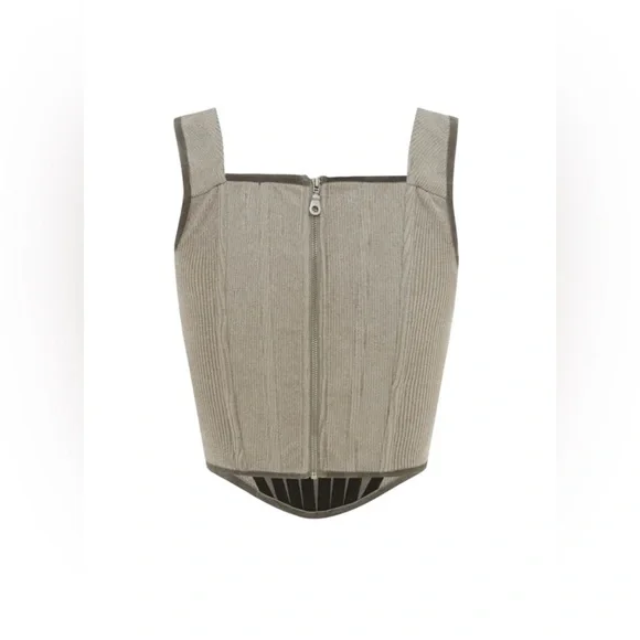 With Jéan June Corset Top Grey Size S NWT - Picture 15 of 15